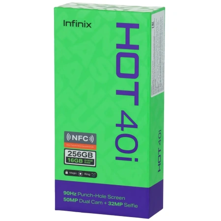 Смартфон Infinix Hot 40i X6528B 8GB/256GB (зеленый)